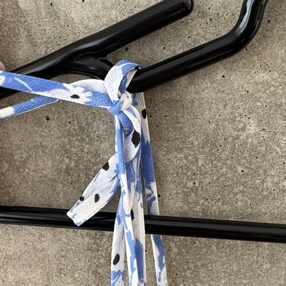 Dynamite Blue and White Floral Dress - Picture 3 of 4